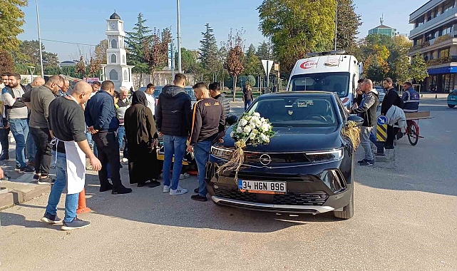 Gelin arabası düğüne gidemeden polis merkezine gitti