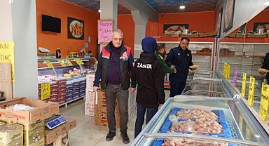 Iğdır’da tavuk ürünleri satılan işletmeler denetlendi