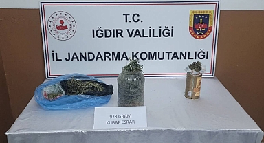 Iğdır’da uyuşturucu operasyonu; 973 gram uyuşturucu ele geçirildi