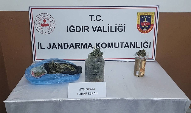Iğdır’da uyuşturucu operasyonu; 973 gram uyuşturucu ele geçirildi