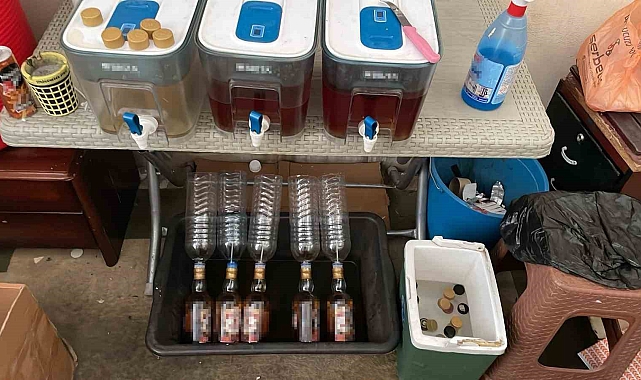 Kahramanmaraş&#039;ta sahte alkol operasyonu