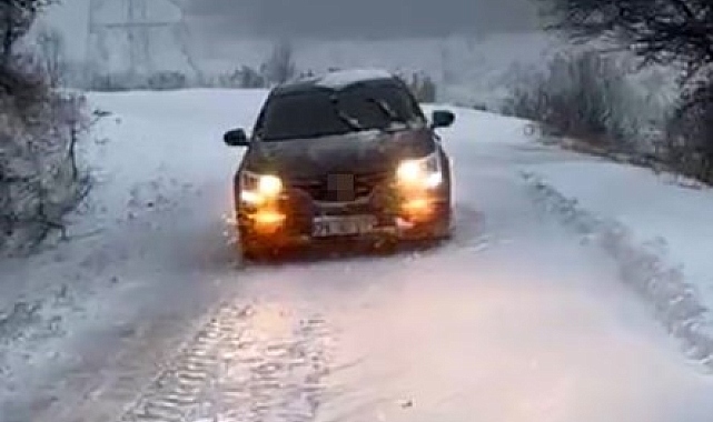 Kar ve tipide yolda mahsur kaldılar