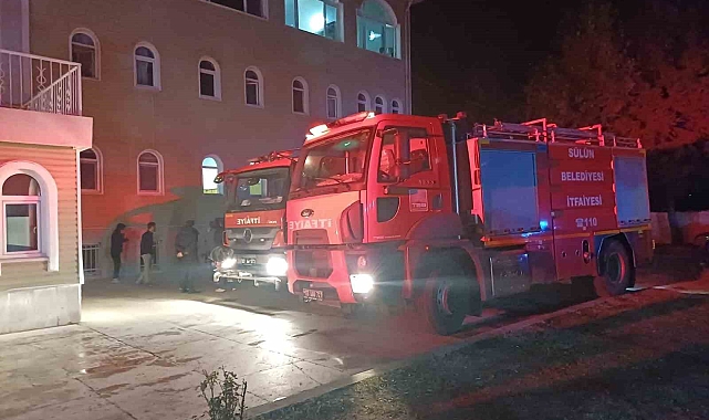 Kur&#039;an kursunda yangın çıktı