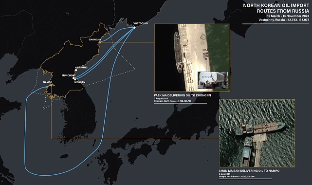 &quot;Kuzey Kore, Rusya&#039;dan 8 ayda 1 milyon varilden fazla petrol ithal etmiş olabilir&quot;