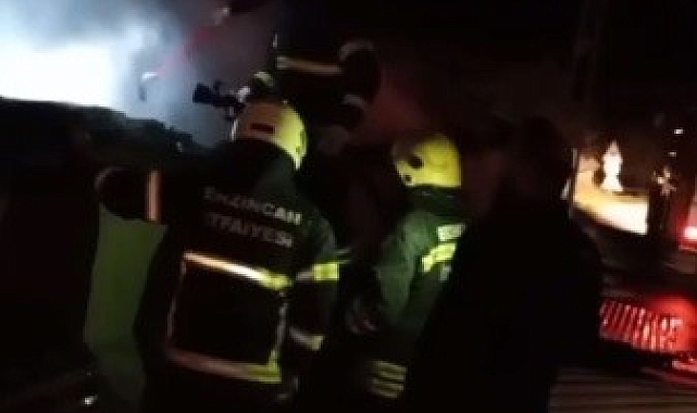 Odunlukta çıkan yangın söndürüldü