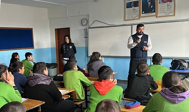 Öğrenciler siber suçlara karşı bilgilendirildi