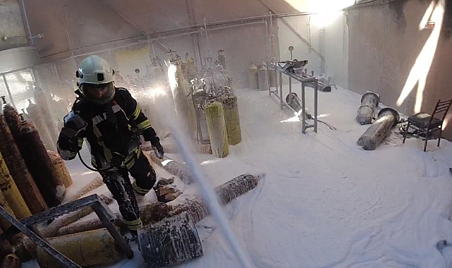 Organize sanayi bölgesinde bulunan tüp dolum tesisinde patlama