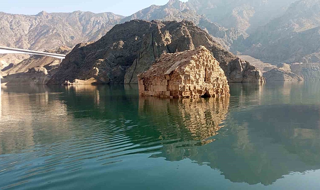 Sular çekildi tarihi Tekkale Kalesi gün yüzüne çıktı
