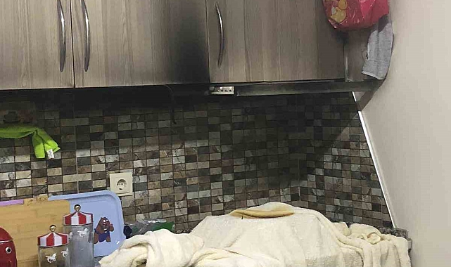 Tencere yandı, genç kız faciayı önledi