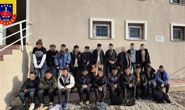 Yasa dışı yollarla yurda giren 20 düzensiz göçmen yakalandı