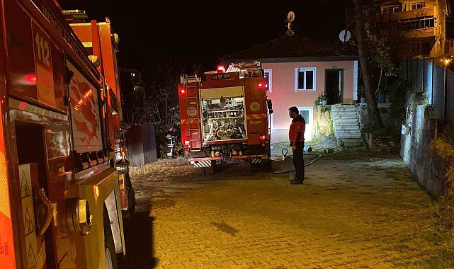 Yaşlı kadın uykuda yangına yakalandı