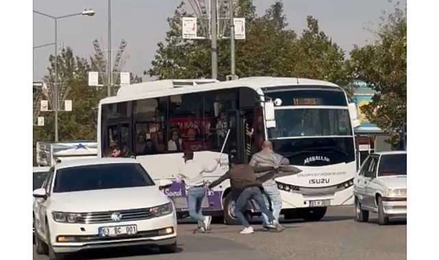 Yolcu minibüsünün şoförüne saldırı