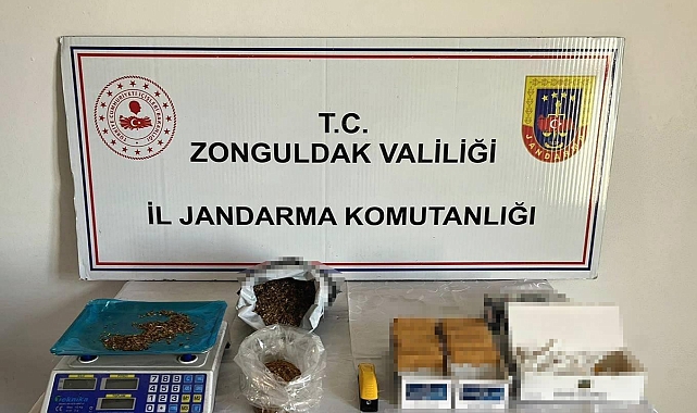 Zonguldak&#039;ta Jandarmadan kaçak tütün operasyonu