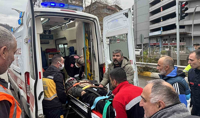 Zonguldak&#039;ta tırın çarptığı adam, yaralandı