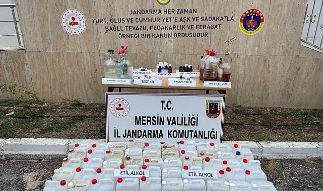 540 litre sahte içki ele geçirildi