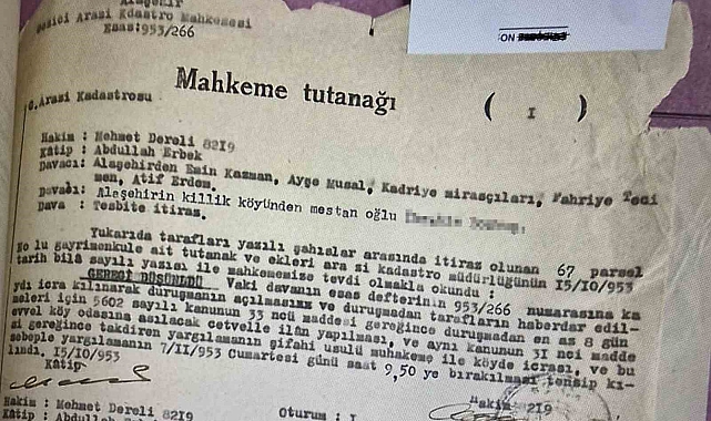 71 Yıllık Hukuk Destanı Son Buldu: Manisa&#039;da Tarihi Bir Dava Kararı