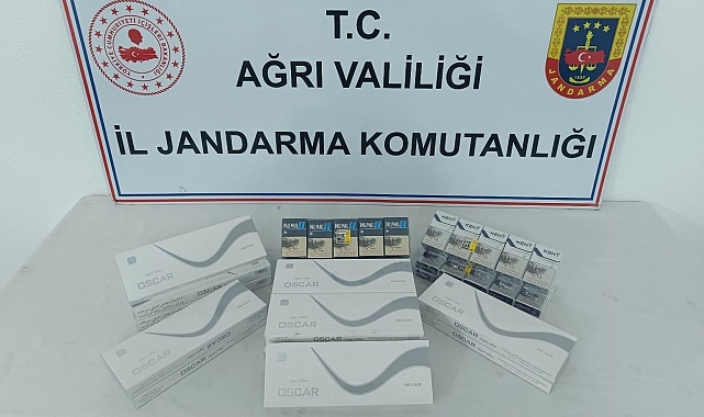 Ağrı&#039;da düzenlen operasyonda çok sayıda kaçak sigara ele geçirildi