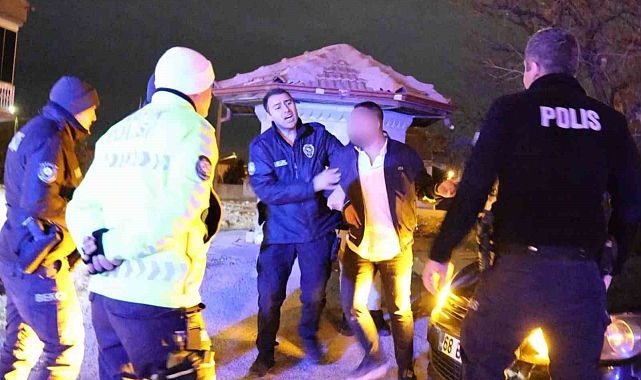 Alkollü şekilde polisten kaçtı, kaza yapıp yakalanınca polisi valiye şikayet etmekle tehdit etti
