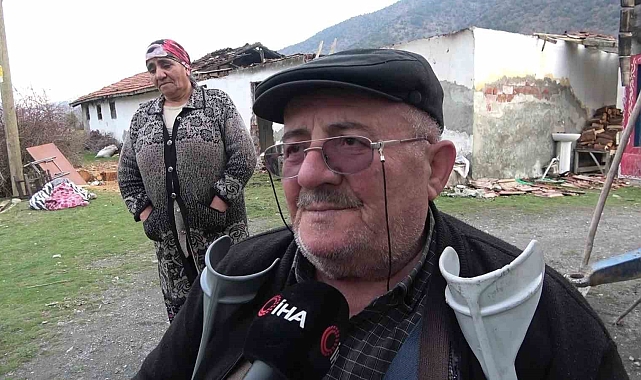 Amasya&#039;da Yaşlı Çiftin Evi Yandı: &quot;Kırk Yıllık Emeklerimiz Kül Oldu&quot;