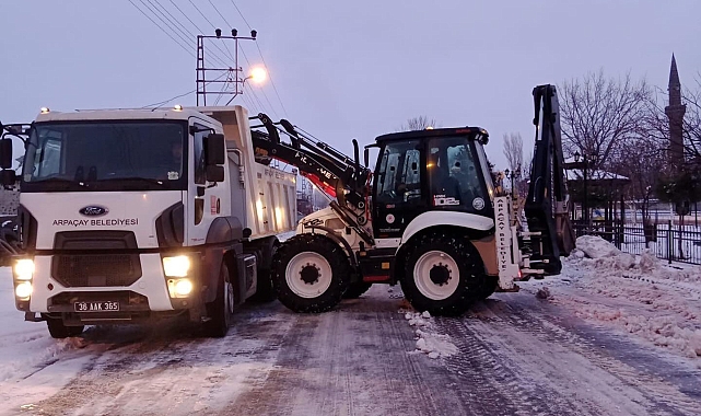 Arpaçay Belediyesi, Karla Mücadelede Tam Gaz!