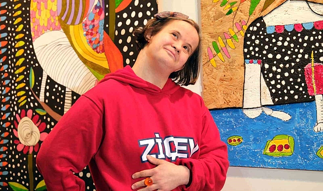 Down sendromlu ressamın eserleri, sanatseverlerin beğenisine sunuldu