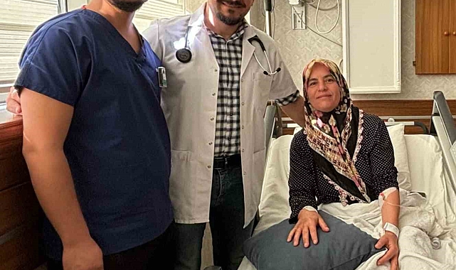 El bileğinden anjiyo ile sağlığına kavuştu