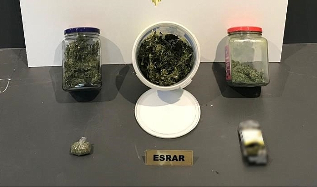 Esrarla yakalanan şahıs gözaltına alındı