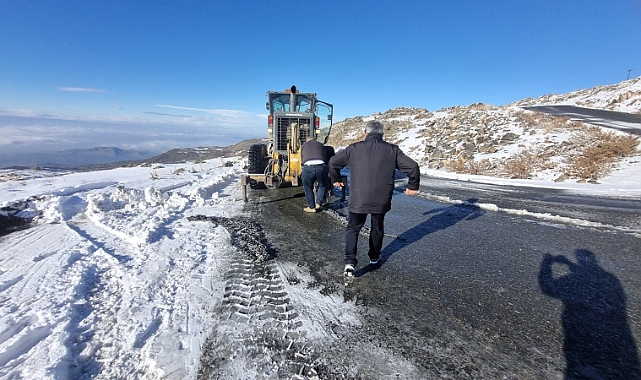 Iğdır&#039;da Kar Nedeniyle 4 köy Ulaşıma Kapandı!