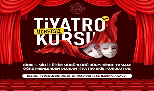Iğdır&#039;da Öğretmenlerden Oluşan Tiyatro Ekibi Kuruluyor!