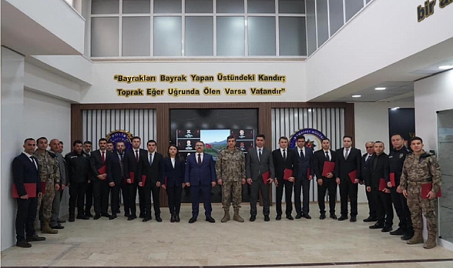 Iğdır Emniyet Müdürlüğü personellerine başarı belgesi