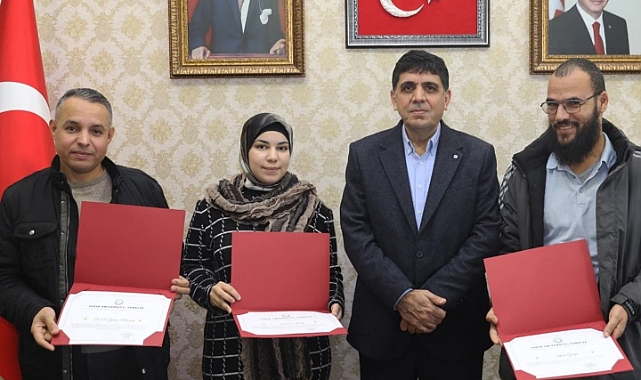 Iğdır Üniversitesinden Cezayirli 3 Araştırmacıya Sertifika