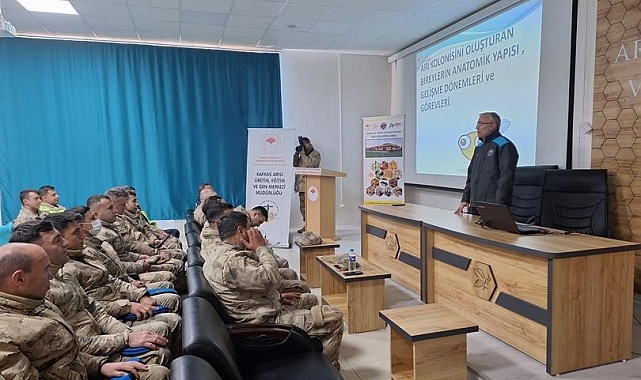 Jandarma personeline  Kafkas arısı, Arıcılık ve İzole Bölge konulu eğitim verildi