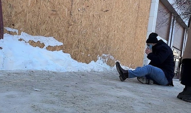 Kaldırımlar, buz pistine döndü