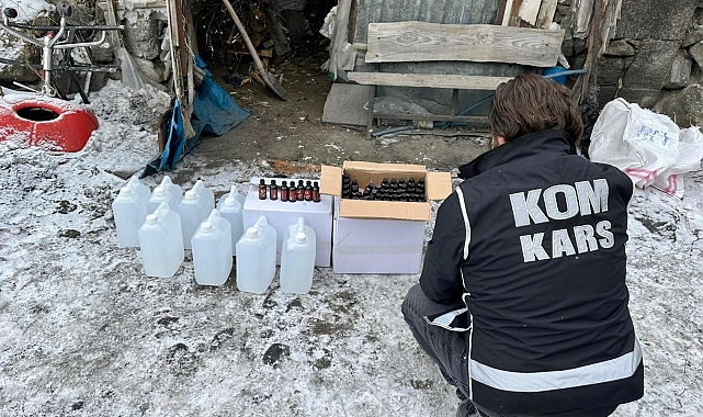 Kars&#039;ta Yılbaşı Öncesi Büyük Sahte Alkol Operasyonu: 3 Gözaltı