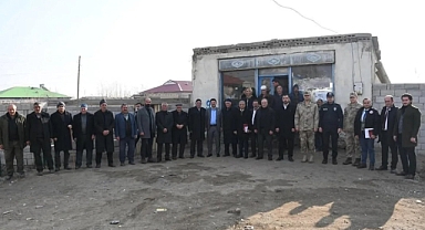 Kaymakam Aydın, Yukarı Topraklı Köyü'nü Ziyaret Etti