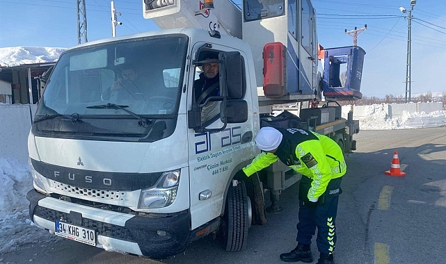 Kış lastiği uygulaması denetimleri sürüyor