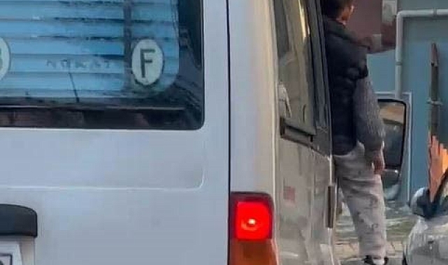 Küçük çocuğun tehlikeli yolculuğu yürekleri ağızlara getirdi