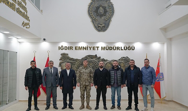 MHP Iğdır Heyetinden Müdür Sakarya’ya veda ziyareti