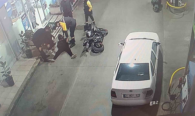 Motosiklet sürücü hastanelik oldu