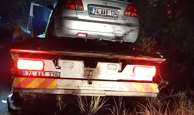 Polisten kaçan alkollü sürücü kaza yaptı