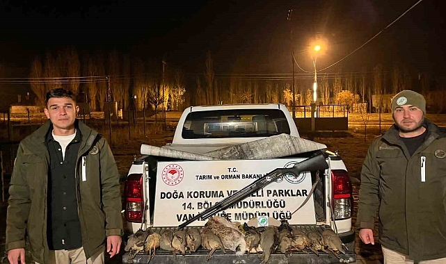 Yasa dışı avlanan kişilere 64 bin lira ceza kesildi