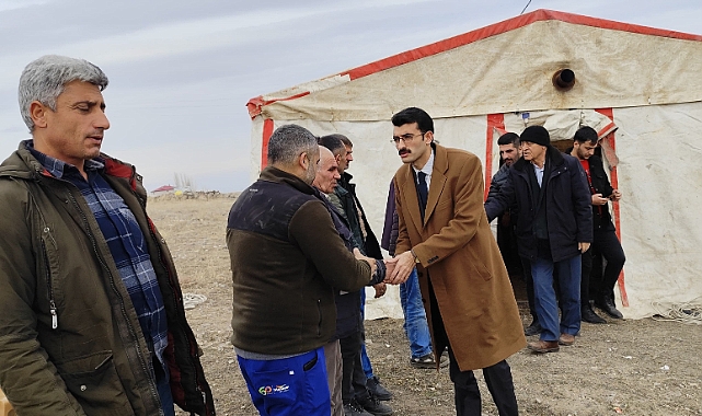 AK parti Tuzluca İlçe baskani Duran, köylülerin sorunlarını yerinde dinledi