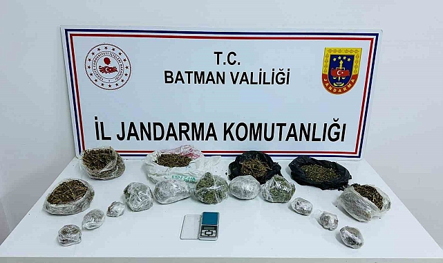 Batman&#039;da Evine Depolanmış Uyuşturucuyla Yakalandı