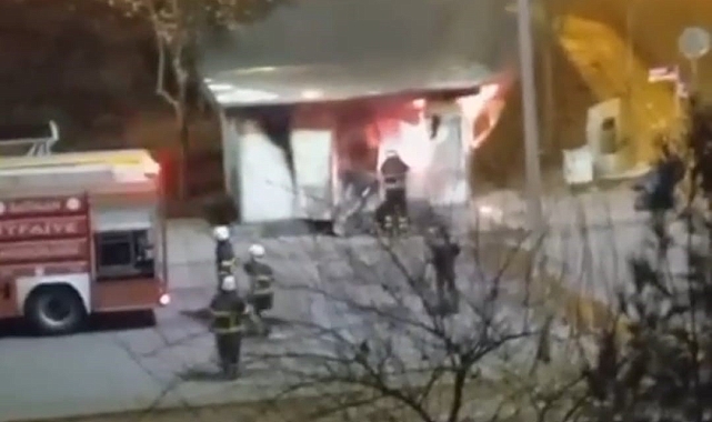 Batman&#039;da sürücülerin dinlenme odasını ateşe veren 4 şüpheli gözaltına alındı