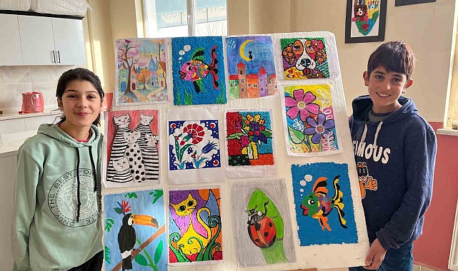 Diyadin&#039;de Genç Yetenekler Parladı: Renkli Bir Resim Sergisi