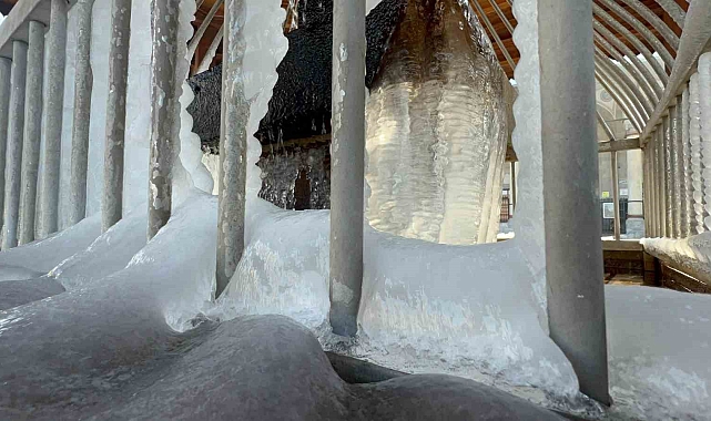 Erzurum&#039;da Sibirya Soğukları Hayat Felç Etti