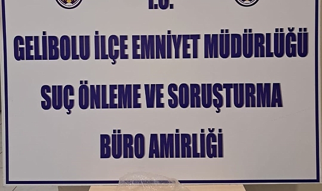 Gelibolu&#039;da Uyuşturucu Operasyonu: Bir Gözaltı