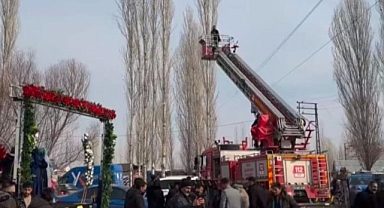 Iğdır'da Düğün Mutluluğu Drone Dramına Dönüştü: İtfaiye Ekipleri Yardıma Koştu