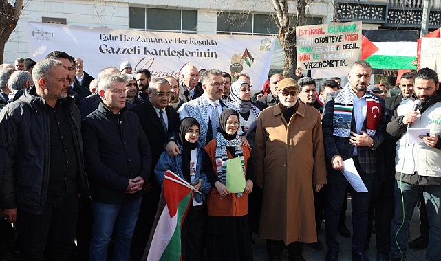 Iğdır’da Filistin’e Destek İçin Basın Açıklaması Yapıldı