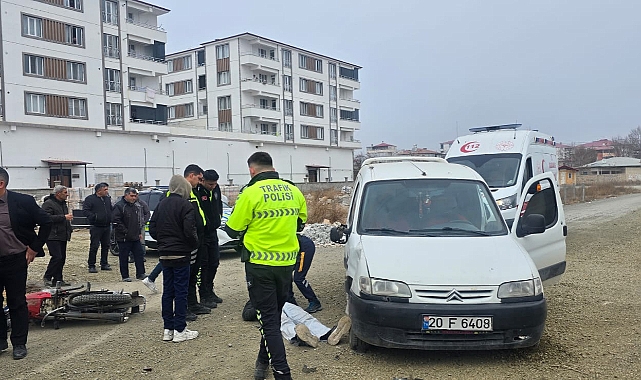 Iğdır&#039;da mıcırlı yoldan kayan motosiklet sürücüsü yaralandı